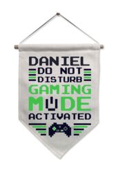 Personalised Memento Company Gaming Mode Hanging Banner in Beige - thumbnail 1