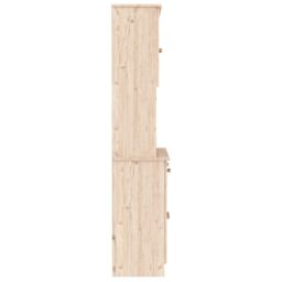 Berkfield Home Highboard ALTA 77x35x165 cm Solid Wood Pine in Brown - Size: 77 x 35 x 165 cm - thumbnail 5