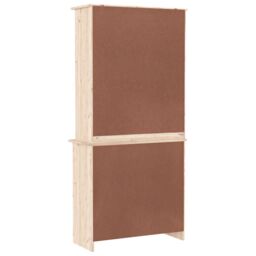 Berkfield Home Highboard ALTA 77x35x165 cm Solid Wood Pine in Brown - Size: 77 x 35 x 165 cm - thumbnail 6