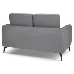 Bravich LTD Brixton 2 Seater Sofa - Modern Fabric Sofa with Steel Legs in Grey - thumbnail 6