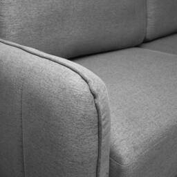Bravich LTD Brixton 2 Seater Sofa - Modern Fabric Sofa with Steel Legs in Grey - thumbnail 9