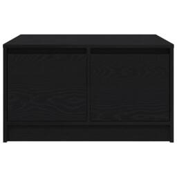Berkfield Home Coffee Table with Drawers Black Oak 70.5x70x40 cm - thumbnail 6