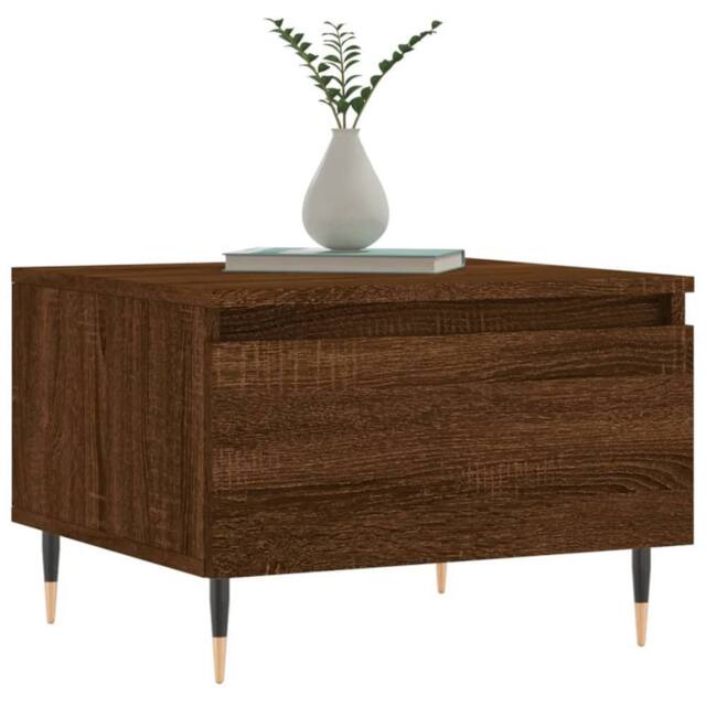 Berkfield Home Modern Coffee Tables 2 pcs Brown Oak 50x46x35 cm Engineered Wood - Size: 50 x 46 x 35 cm - image 1