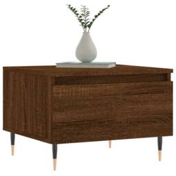 Berkfield Home Modern Coffee Tables 2 pcs Brown Oak 50x46x35 cm Engineered Wood - Size: 50 x 46 x 35 cm - thumbnail 1
