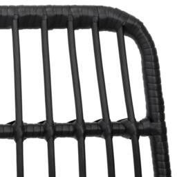 Berkfield Home Comfortable Garden Chairs 2 pcs Black 48x62x84 cm PE Rattan - Size: 48 x 62 x 84 cm - thumbnail 7