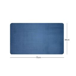 Nicoman Reversible Dual-Colour Blue/Green PVC Anti Slip Shower Mat Bath Mat - Rectangular 75x44 cm - thumbnail 4