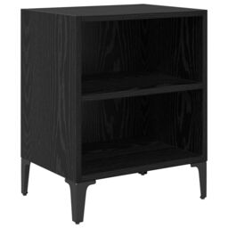 Berkfield Home Bedside Cabinets 2 pcs Black Oak 40x30x50 cm Engineered Wood - Size: 40 x 30 x 50 cm - thumbnail 5