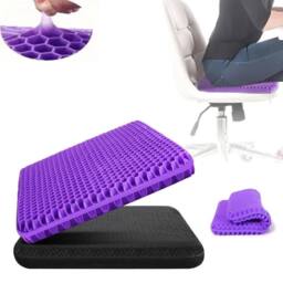 KORVIXA Gel Seat Cushion, Double Thick Soft in Purple - Size: 120 cm x 90 cm - thumbnail 5