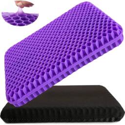 KORVIXA Gel Seat Cushion, Double Thick Soft in Purple - Size: 120 cm x 90 cm - thumbnail 1