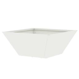 Berkfield Home Garden Bowl Planter White 35x35x15 cm Steel - Size: 35 x 35 x 15 cm - thumbnail 7
