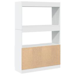 Berkfield Home Highboard¬†White 92x33x140 cm Engineered Wood in White - Size: 92 x 33 x 140 cm - thumbnail 7
