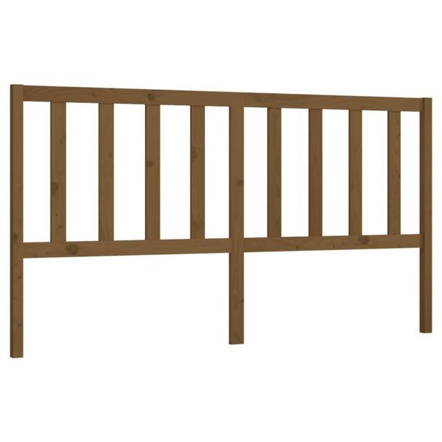 Berkfield Home Bed Headboard Honey Brown 206x4x100 cm Solid Wood Pine - Size: 206 x 4 x 100 cm - image 1