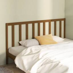 Berkfield Home Bed Headboard Honey Brown 206x4x100 cm Solid Wood Pine - Size: 206 x 4 x 100 cm - thumbnail 2