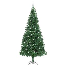 Berkfield Home Artificial Christmas Tree with 300 LEDs with Stand Green 300 cm - thumbnail 3