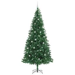 Berkfield Home Artificial Christmas Tree with 300 LEDs with Stand Green 300 cm - thumbnail 4