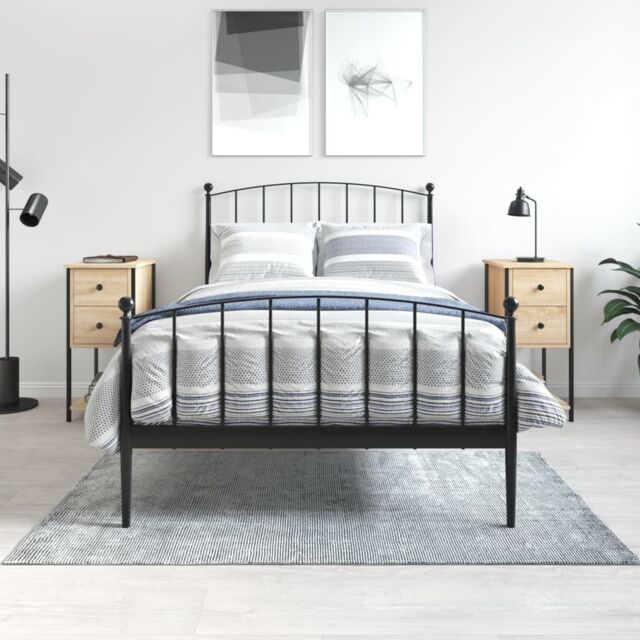 Berkfield Home Bedside Cabinets 2 pcs Sonoma Oak 32x42x70 cm Engineered Wood in Brown - Size: 32 x 42 x 70 cm - image 1