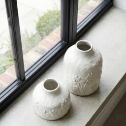 Garden Greatness Pippa Textured Ceramic Vase Pair in Red - Size: 2 Pack - thumbnail 3