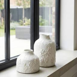 Garden Greatness Pippa Textured Ceramic Vase Pair in Red - Size: 2 Pack - thumbnail 2