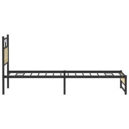 Berkfield Home Decorative Bed Frame without Mattress Sonoma Oak 100x190 cm Engin in Light Oak - thumbnail 7