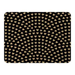 Benjamin Tate Design Geometric Glitter Love Hearts Blanket in Natural - Size: 120 cm x 150 cm - thumbnail 1