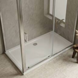 Balterley 1800 x 800mm Slip Resistant Rectangular Shower Tray, White - thumbnail 4