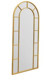 "MirrorOutlet Gold Framed Arched Leaner Garden Wall Mirror 75"" X 33"" (190CM X 85CM) - Size: 1 Pack" - thumbnail 4