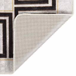 Berkfield Home Rug Washable 120x180 cm Light Beige Anti Slip - Size: 100 cm diameter - thumbnail 1