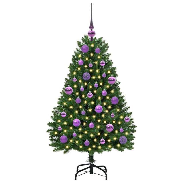 Berkfield Home Elegant Artificial Christmas Tree with Stand Green 120 cm PVC and - image 1