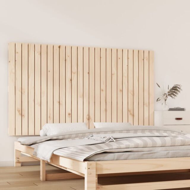 Berkfield Home Wall Headboard 159.5x3x90 cm Solid Wood Pine in Brown - image 1