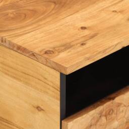 Berkfield Home Coffee Table 80x54x40 cm Solid Wood Acacia in Brown - Size: 80 x 54 x 40 cm - thumbnail 8