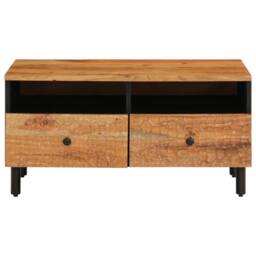 Berkfield Home Coffee Table 80x54x40 cm Solid Wood Acacia in Brown - Size: 80 x 54 x 40 cm - thumbnail 5