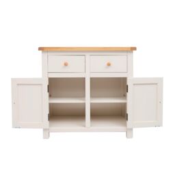 Cabinet Bits Maggiori Off-White 2 Drawer 2 Door Sideboard Wood Knob - thumbnail 4