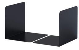 Premium Heavy Duty Small Metal Shelf Bookends - 2 Pack - Black
