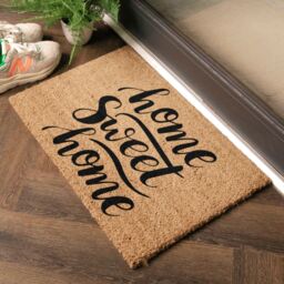 Artsy Mats Home Sweet Home Doormat - Regular 60x40cm in Black - Size: 40 cm x 60 cm - thumbnail 3