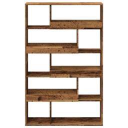 Berkfield Home Bookcase Old Wood 100x33x156.5 cm Engineered Wood in Brown - thumbnail 4