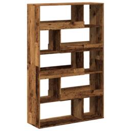 Berkfield Home Bookcase Old Wood 100x33x156.5 cm Engineered Wood in Brown - thumbnail 6