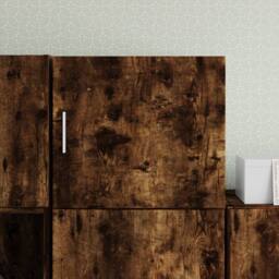 Berkfield Home Wall Cabinet Smoked Oak 45x42.5x40 cm Engineered Wood in Brown - thumbnail 2