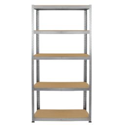 Monstershop Monster Racking 2 x Galwix Galvanised Steel Shelves, 90cm Wide in Silver - thumbnail 3