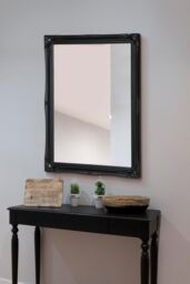 MirrorOutlet 'Hamilton' Black Antique Design Wall Mirror 117cm x 91cm - Size: 117 cm x 91 cm - thumbnail 1