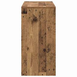 Berkfield Home Old Wood Writing Desk Old wood Engineered Wood Medium in Brown - thumbnail 7