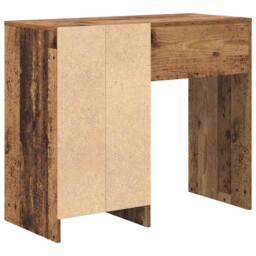 Berkfield Home Old Wood Writing Desk Old wood Engineered Wood Medium in Brown - thumbnail 8