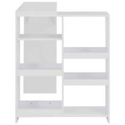 Berkfield Home Comfortable Bar Table with Moveable Shelf White 138x39x110 cm - Size: 138 x 39 x 110 cm - thumbnail 4