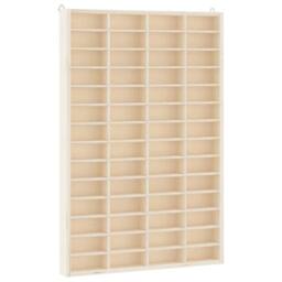 Berkfield Home Wall Display Cabinet with 56 Compartments 40x4.5x60 cm in Natural - thumbnail 1