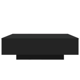 Berkfield Home Modern Coffee Table with LED Lights Black 100x100x31 cm - Size: 100 x 100 x 31 cm - thumbnail 6