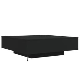 Berkfield Home Modern Coffee Table with LED Lights Black 100x100x31 cm - Size: 100 x 100 x 31 cm - thumbnail 8