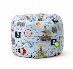 Bean Lazy Cotton Blue Pirate Island Bean Bag Child Size in Light Blue - Size: Small - thumbnail 2