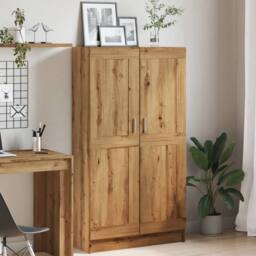 Berkfield Home Book Cabinet Artisan Oak 82.5x30.5x150 cm Engineered Wood in Brown - thumbnail 4