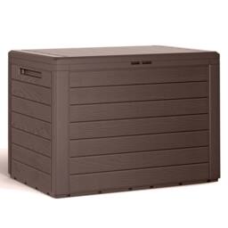 Kelvenix Plastic 190L Outdoor Balcony Patio Garden Storage Box in Brown - thumbnail 6