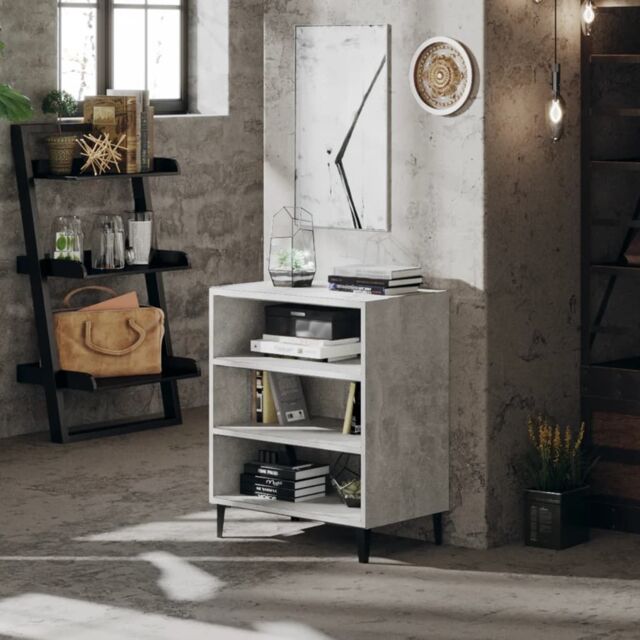 Berkfield Home Sideboard Concrete Grey 57x35x70 cm Engineered Wood - Size: 57 x 35 x 70 cm - image 1