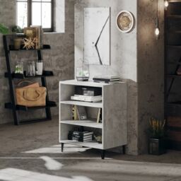 Berkfield Home Sideboard Concrete Grey 57x35x70 cm Engineered Wood - Size: 57 x 35 x 70 cm - thumbnail 1